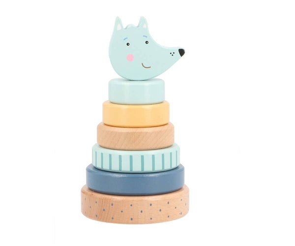 Stackable Tower - Wolf - Wee Bambino
