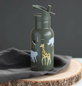 Stainless steel drink/water bottle for kids: Savanna - Wee Bambino