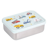 Stainless steel lunch box: Vehicles - Wee Bambino