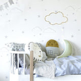 Starry Sky Wallpaper - Silver/White - Wee Bambino