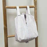 Stone Gingham - Cloth Nappy Pod - Wee Bambino
