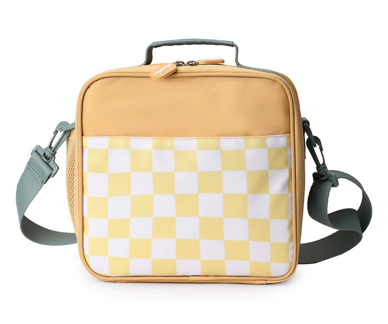 Stripes Yellow Chess Rigid Cooler - Wee Bambino