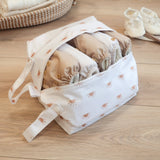 Sunnies White with Camel - Cloth Nappy Pod - Wee Bambino