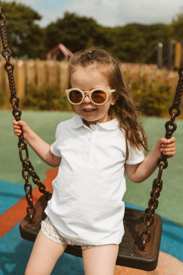 Sustainable Sunglasses - Gingham - Wee Bambino