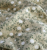 Swaddles/Muslin cloth set of 2: blossom - dark sage - Wee Bambino