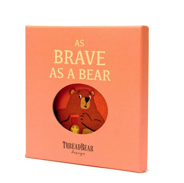 ThreadBear Brave as a Bear Rag Book - Wee Bambino