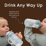 Tippy Up Sippy Cup (Series 3), with Weighted Straw (Valve Free), Clyde Cow, 200ml - Wee Bambino