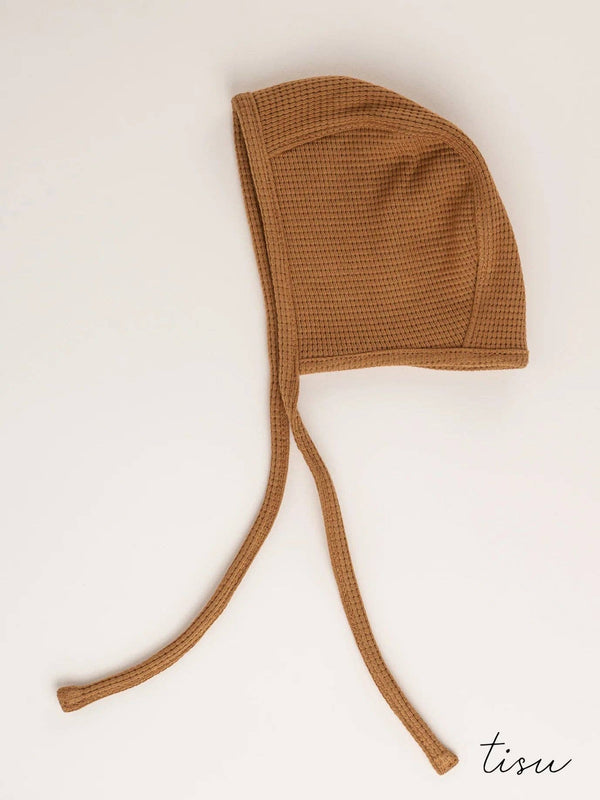 TISU baby bonnet, Caramel - Wee Bambino