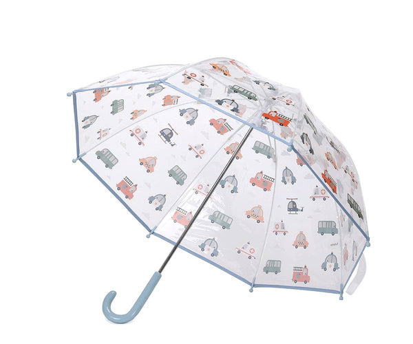 Umbrella - City Cars (Transparent) - Wee Bambino