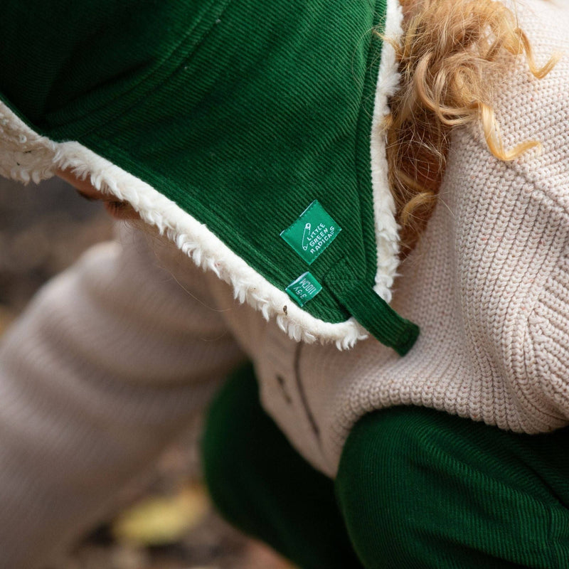 Vintage Green Sherpa Fleece Cosy Hat - Wee Bambino