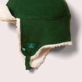 Vintage Green Sherpa Fleece Cosy Hat - Wee Bambino