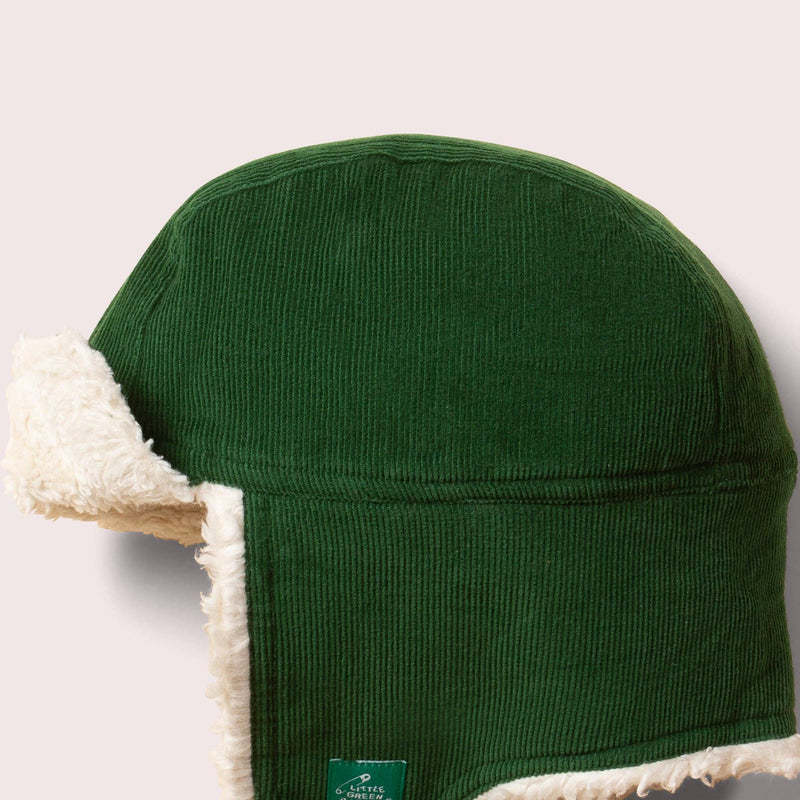 Vintage Green Sherpa Fleece Cosy Hat - Wee Bambino