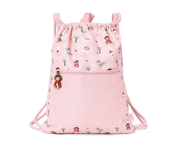 Waterproof Drawstring Backpack - Little Red - Wee Bambino
