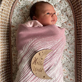 Wooden Month - by - Month Baby Milestone Set - Wee Bambino