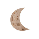 Wooden Month - by - Month Baby Milestone Set - Wee Bambino