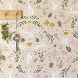Woodland Wonders Wallpaper - Dusty Pink/Olive - Wee Bambino