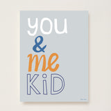 You & Me Kid Art Print - Blue - Wee Bambino
