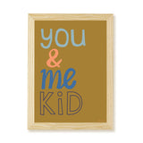 You & Me Kid Art Print - Olive - Wee Bambino