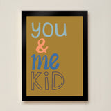 You & Me Kid Art Print - Olive - Wee Bambino