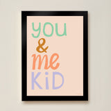 You & Me Kid Art Print - Pink - Wee Bambino