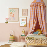 You & Me Kid Art Print - Pink - Wee Bambino