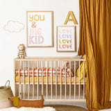 You & Me Kid Art Print - White - Wee Bambino