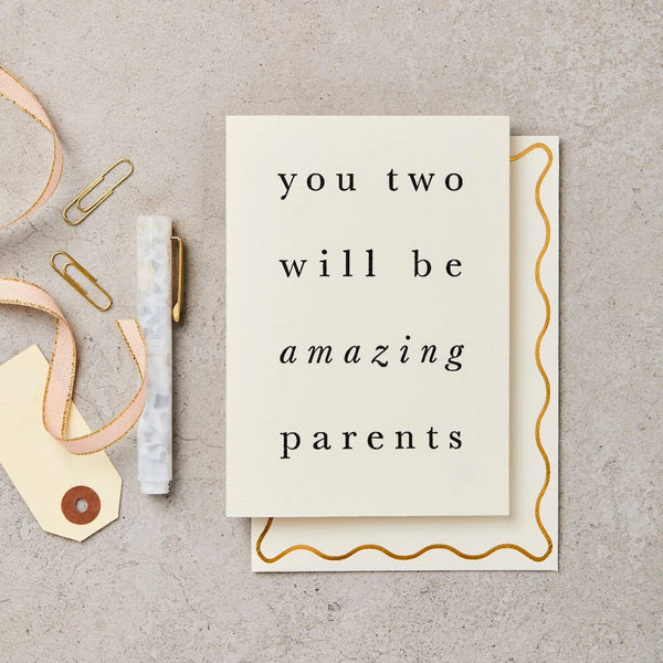 You Two Will Be Amazing Parents Baby Card - Wee Bambino