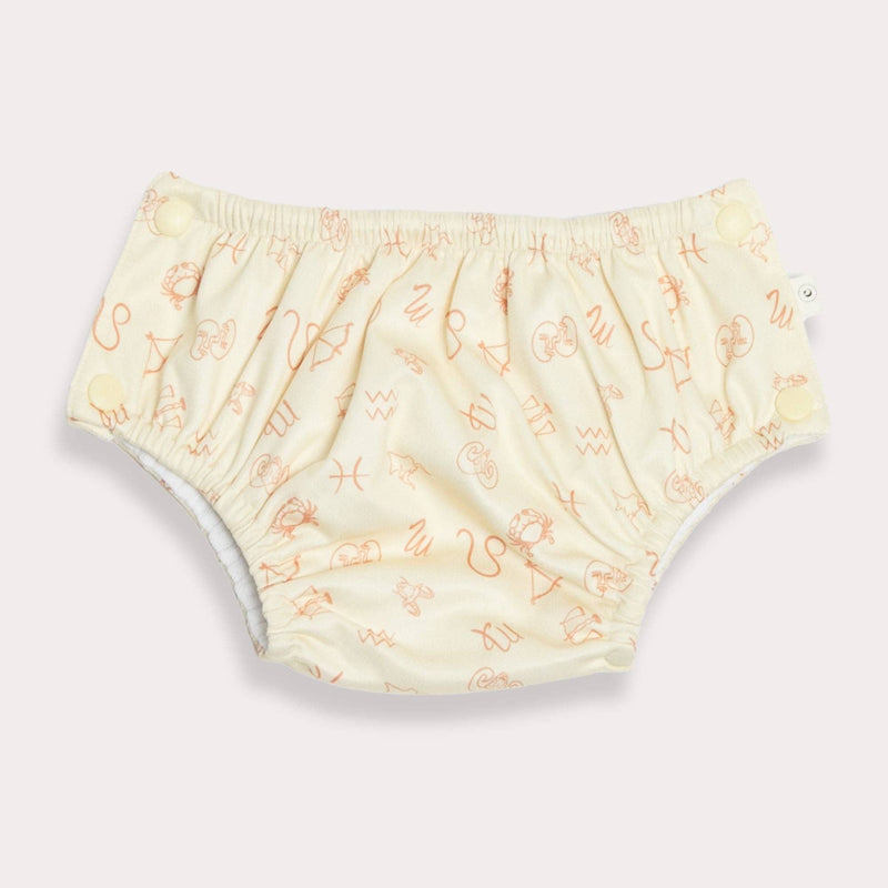 Zodiac Swim Nappy - Ecru: Small 4 - 7kg - Wee Bambino