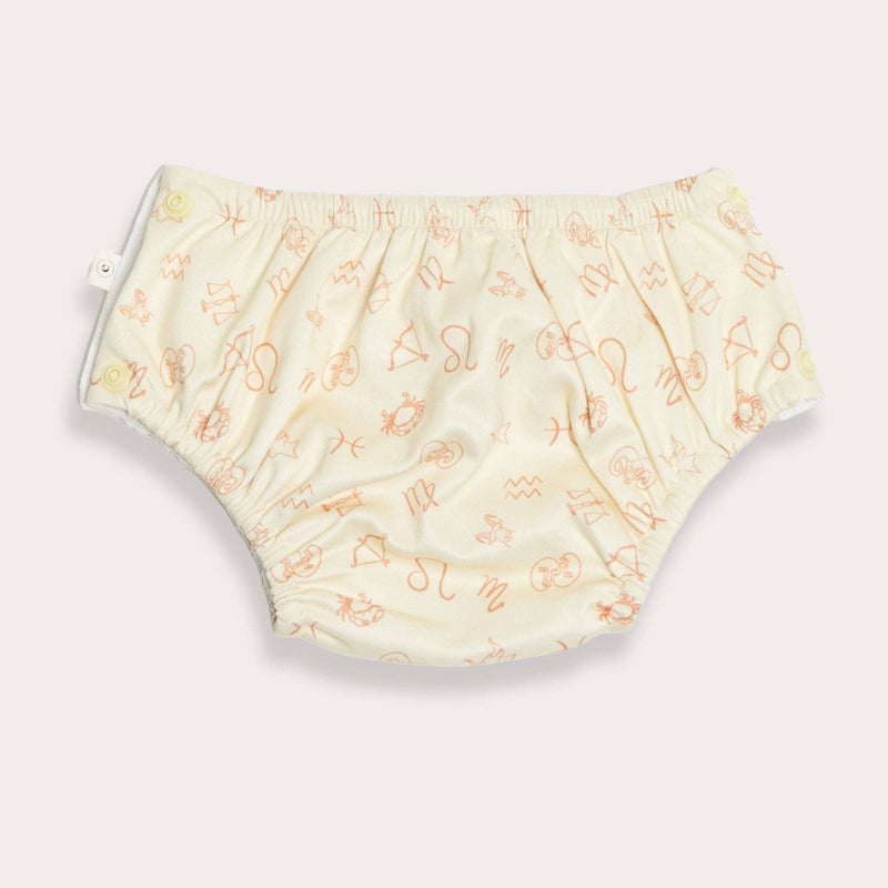 Zodiac Swim Nappy - Ecru: Small 4 - 7kg - Wee Bambino