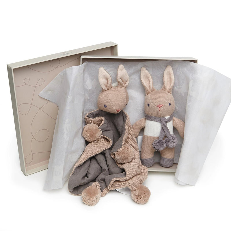 Baby Threads Bunny Taupe Gift Set - Wee Bambino