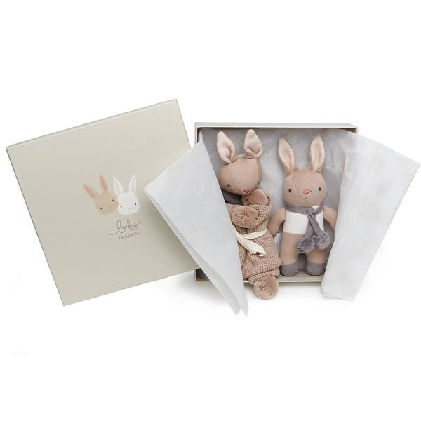 Baby Threads Bunny Taupe Gift Set - Wee Bambino
