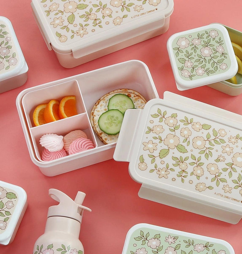 Bento Lunch Box: Blossoms - Pink - Wee Bambino