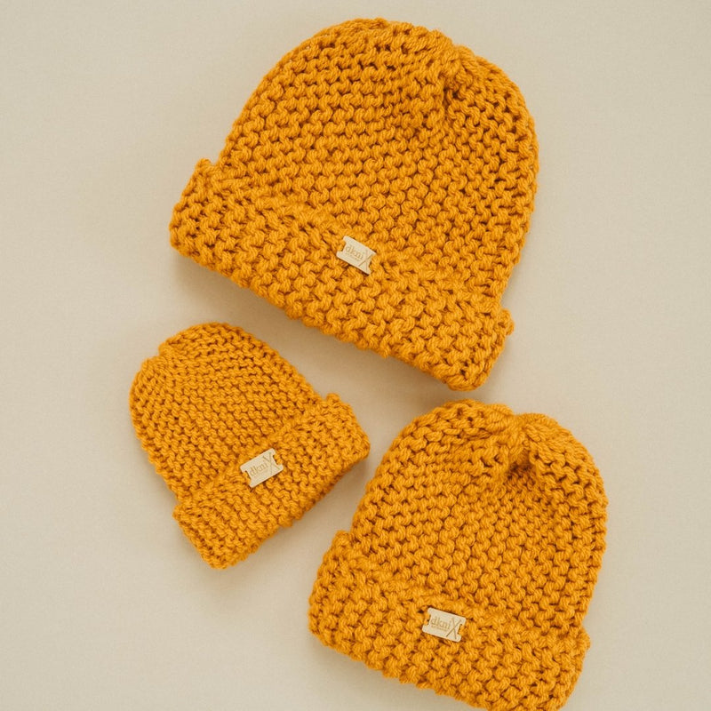 Hand-Knit Child Beanie Hat - Wee Bambino
