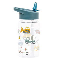 Kids Drink Bottle/Water Bottle: Vehicles, Cars (Personalise)