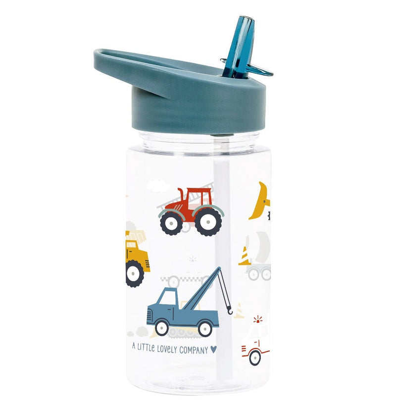 Kids Drink Bottle/Water Bottle: Vehicles, Cars - Wee Bambino