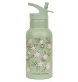 Kids Stainless Steel Drink/Water Bottle: Blossoms - Sage - Wee Bambino