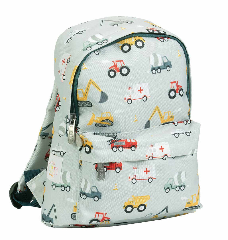 Little Kids Backpack: Vehicles, Cars - Wee Bambino