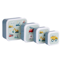 Lunch & Snack Box Set: Vehicles, Cars (Personalise)