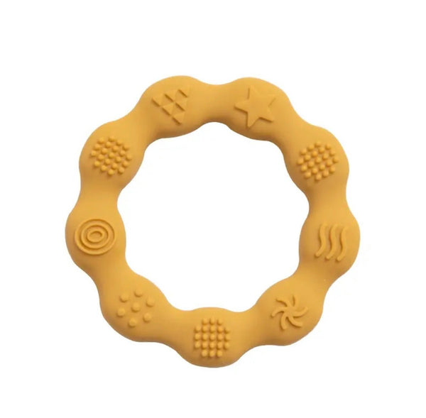 Mustard Yellow Teething Ring - Wee Bambino