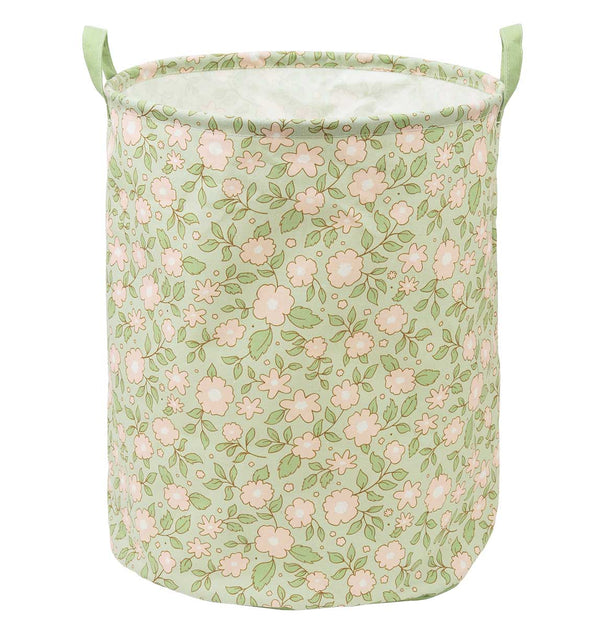 Storage Basket: Blossoms - Sage - Wee Bambino