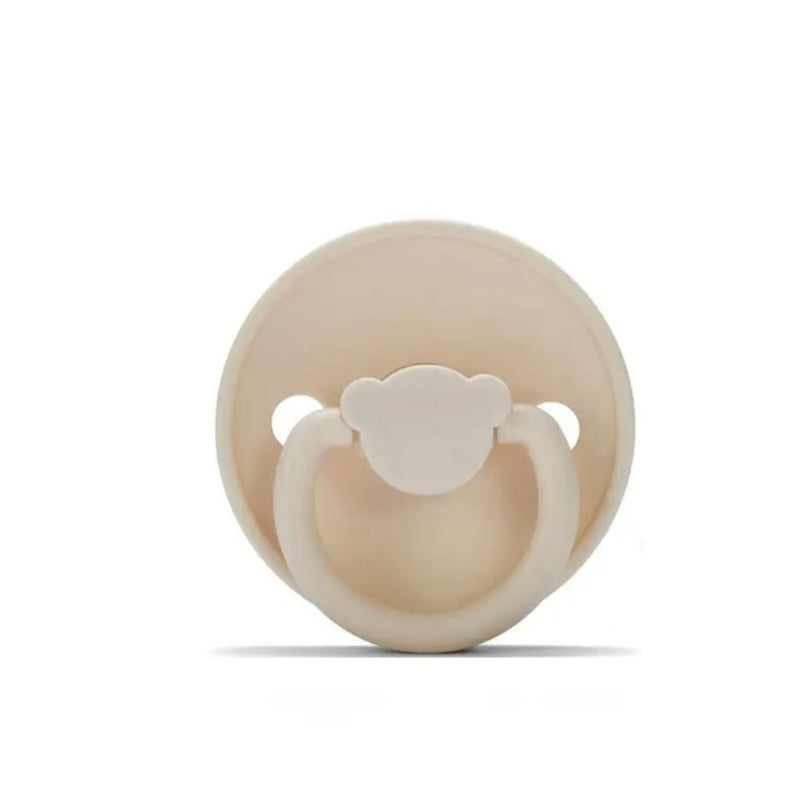Teddy Silicone Pacifier Cream Size One - Wee Bambino