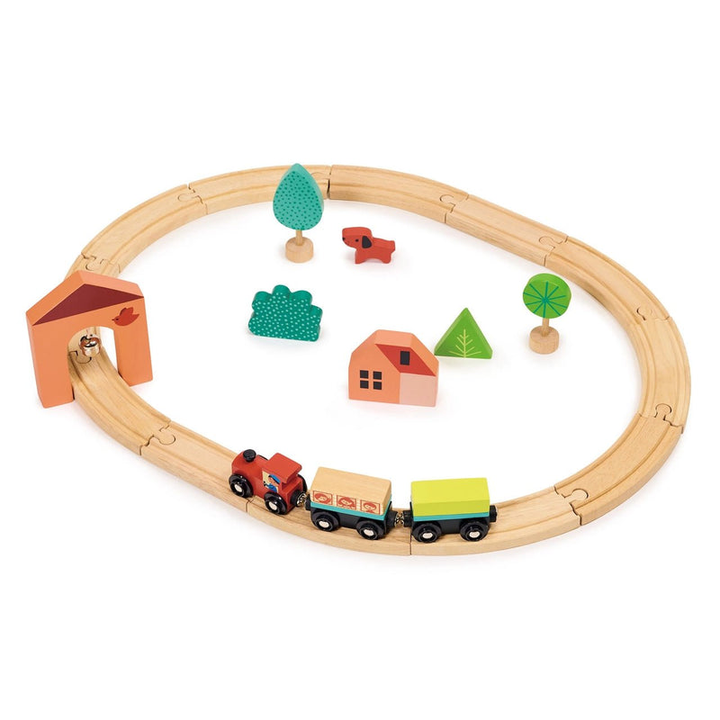 Wooden Toy My First Train Set For Kids - Wee Bambino