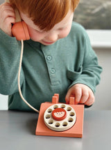 Wooden Toy Ring Ring Telephone For Kids - Wee Bambino
