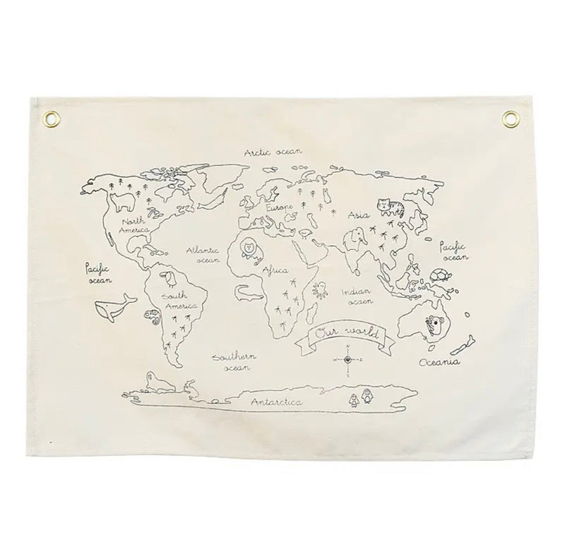 World Map Banner - Wee Bambino